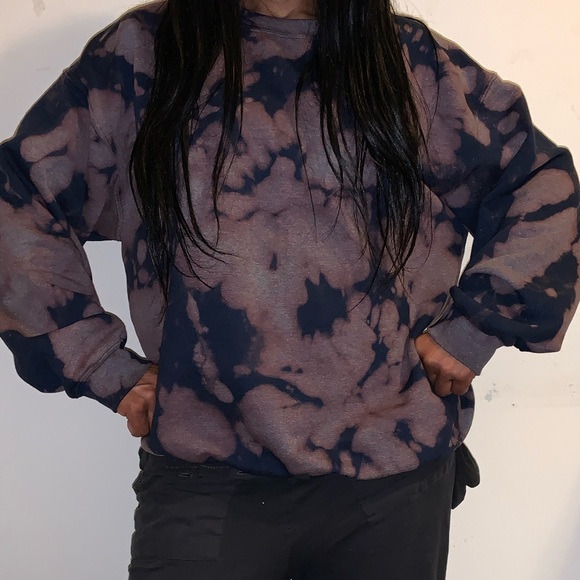 Oversized Tie Dye Sweatshirt Crewneck - Picture 2 of 3